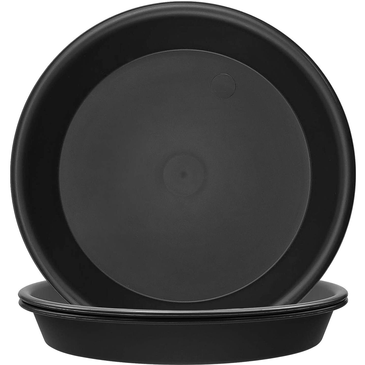 Tite Plant Saucer 16 Inch,Heavy Large Planter Durable Thicker Plastic Plant Trays For Indoors And Outdoor,Plant Saucer Drip Trays,Black (16 Inch, Black)