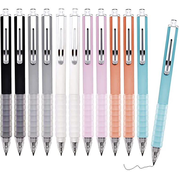 Huohuair Pens, Pens Fine Point Smooth Writing Pens, Personalized Ballpoint Pens Bulk, Flair Colorful Pens, Black Ink 1.0 Mm Journaling Pen, Office Supplies For Women & Men, Note Taking(12-Pack)