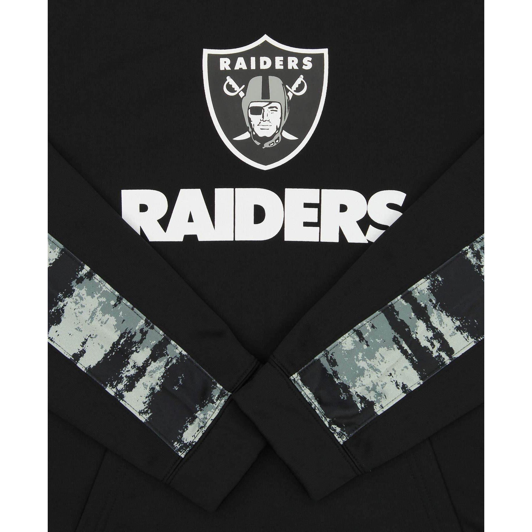 Zubaz Nfl Men's Performance Pullover Hoodie With Oxide Sleeves, Las Vegas Raiders Large