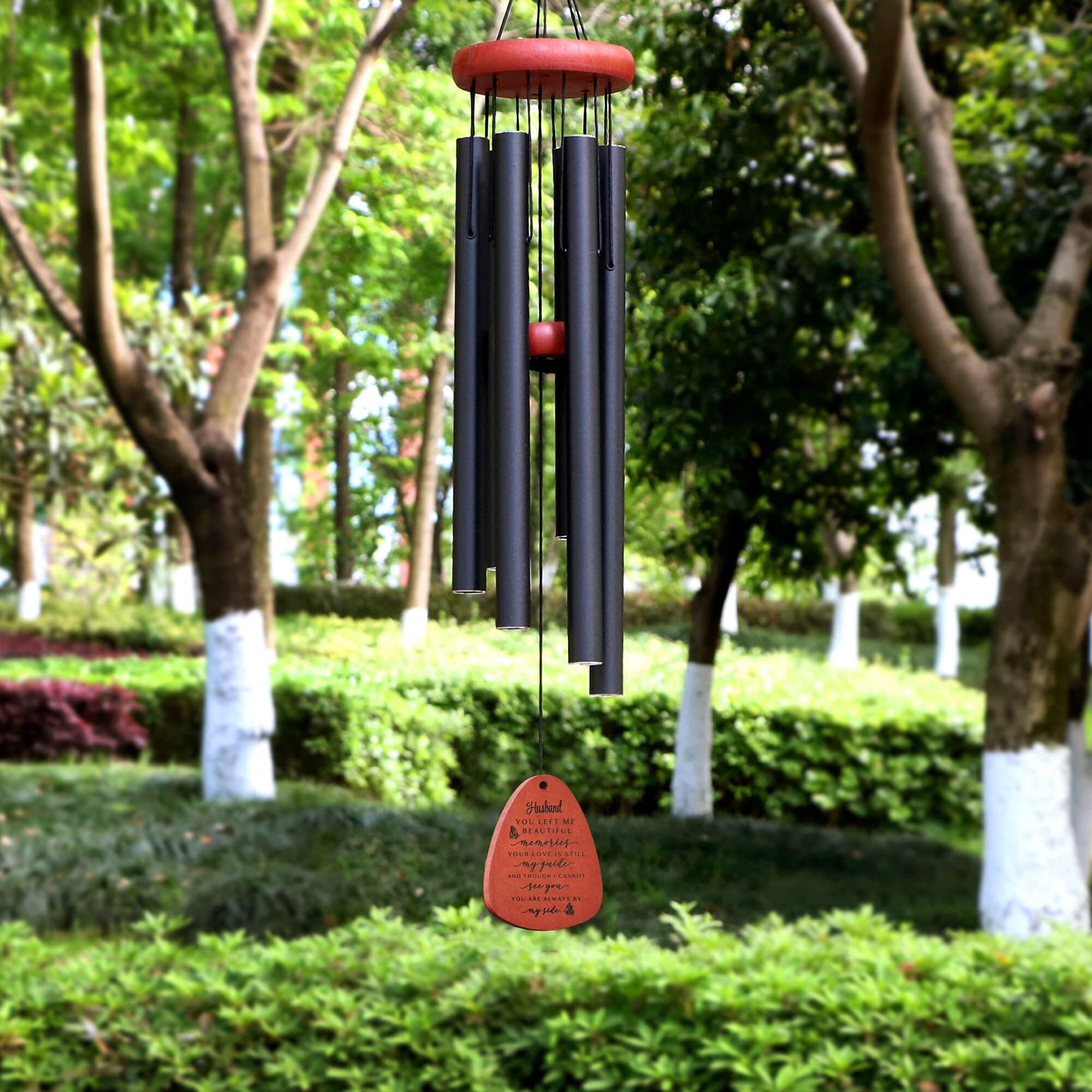Memorial Wind Chimes For Loss Of Husband Darling Prime Sympathy Windchimes Memorial Beech Wooden Windchime Sympathy Gifts In Memory Of Loss Of Love One Remembrance Outdoor Garden Patio Home D  Co