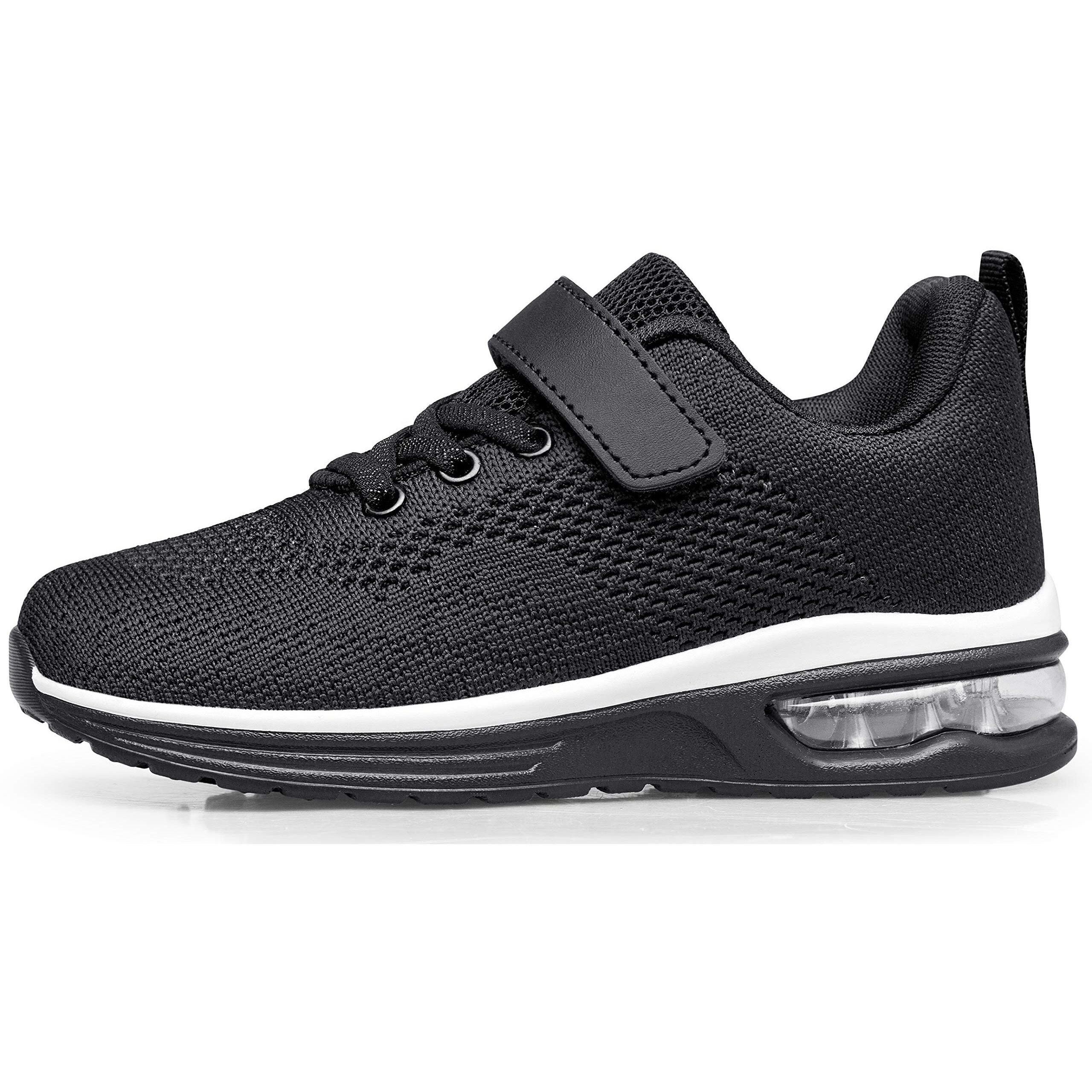 Anlarach Kids Toddler Shoes Boys Girls Athletic Running Shoes Air Cushion Sneakers For Toddler 11 Black