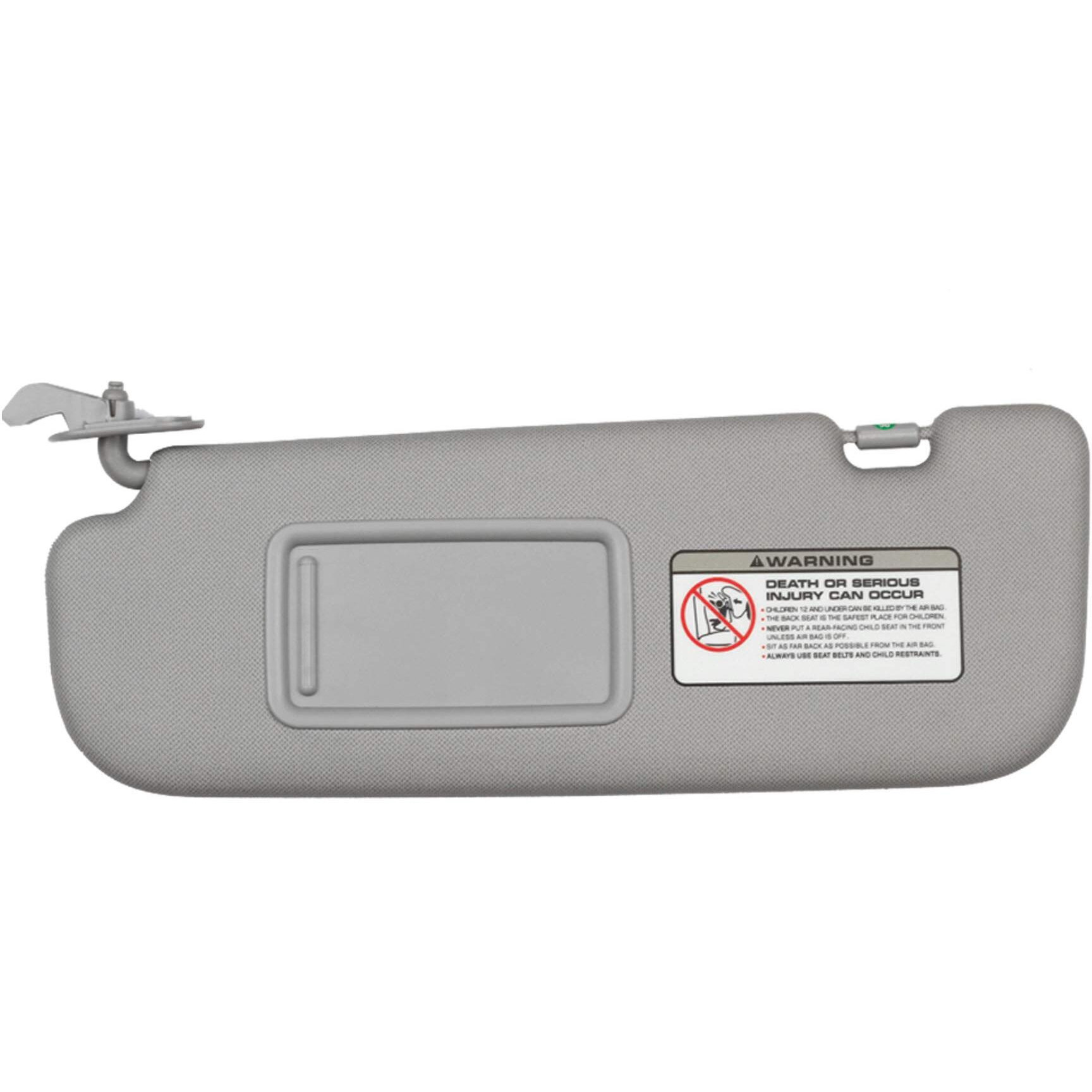 Dasbecan Gray Left Driver Side Sun Visor Compatible With Hyundai Elantra 2011 2012 2013 2014 2015 Replaces 852103X000Tx
