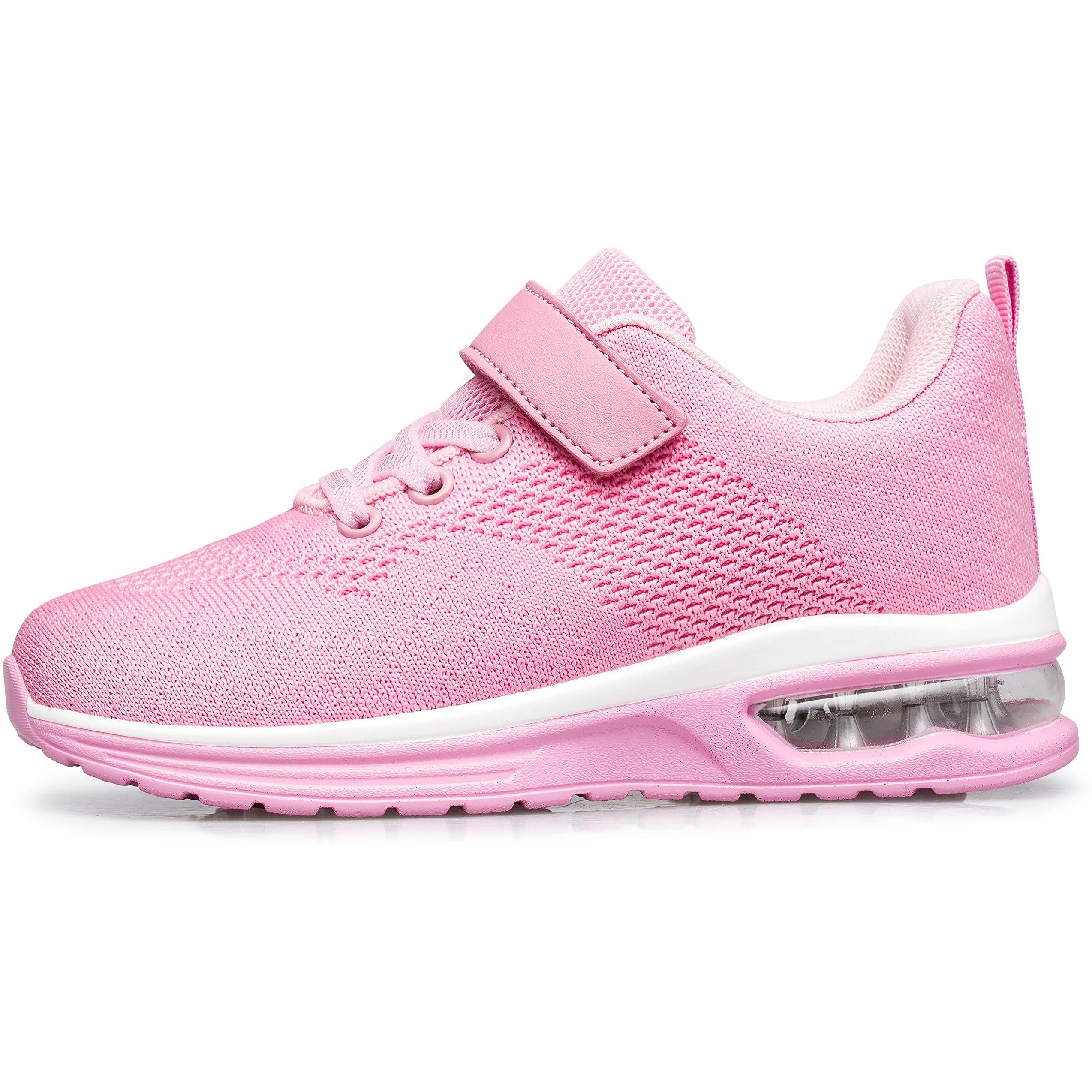 Anlarach Kids Toddler Shoes Boys Girls Athletic Running Shoes Air Cushion Sneakers For Toddler 11 Pink