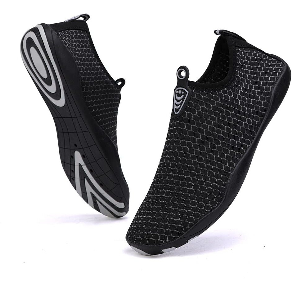 Vsufim Quick-Dry Water Sports Barefoot Shoes Aqua Socks For Swim Beach Pool Surf Yoga For Women Men (7 Women6 Men)