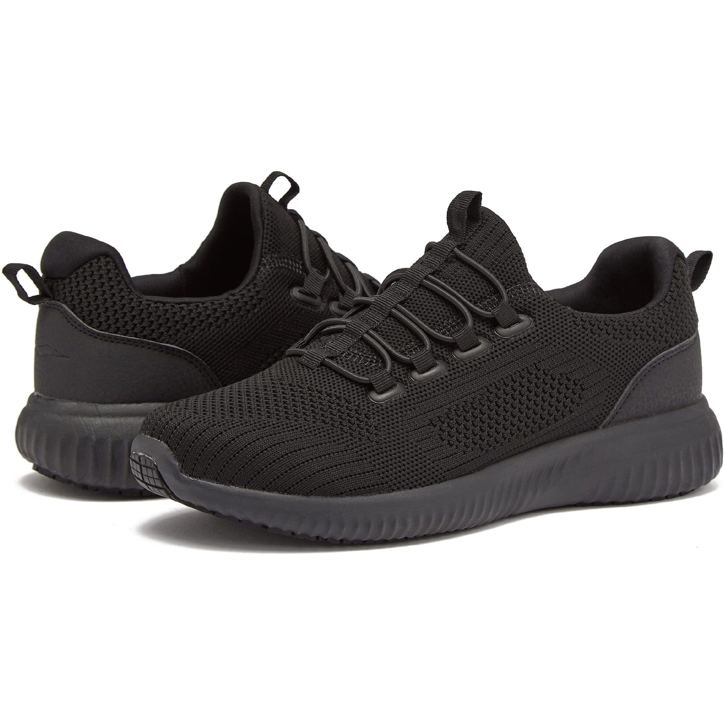 Avia Anchor Sr Mesh Slip On Non Slip Shoes For Women, Water Resistant Womens Restaurant, Work  Food Service Sneakers - Black, 85 Wide