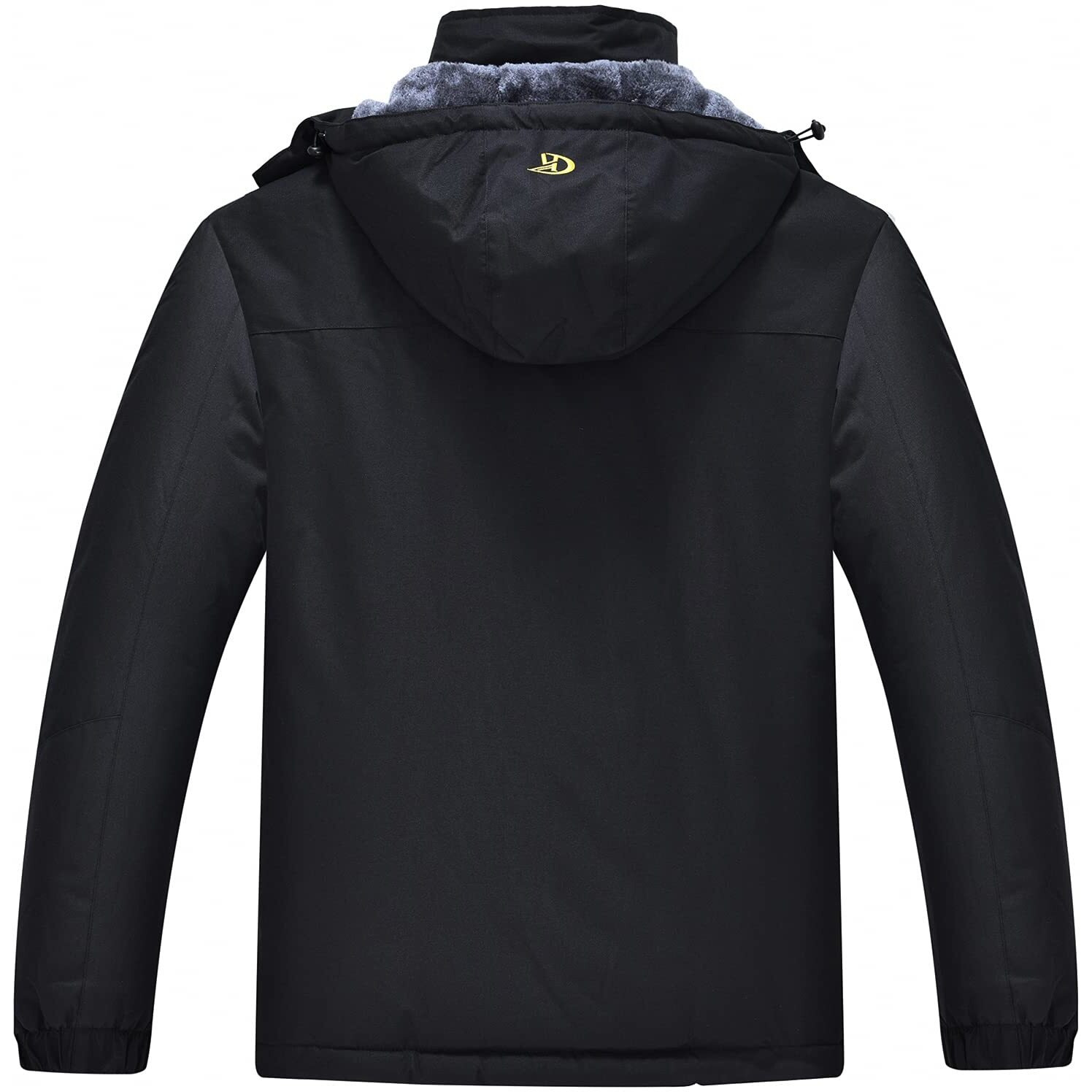 Qpngrp Mens Waterproof Ski Snowboarding Jacket Winter Windproof Snow Coat Black Xx-Large