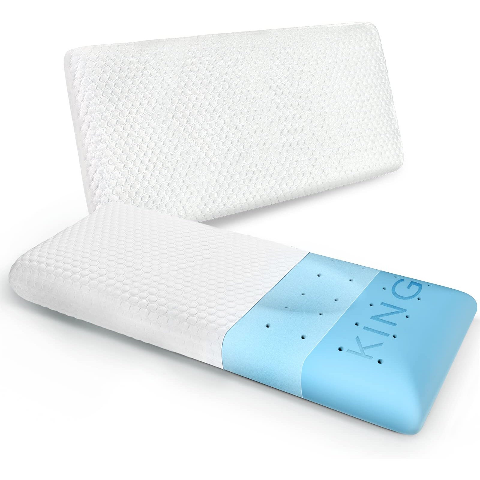 Inight Memory Foam Pillows King Size Set Of 2, King Size Pillows 2 Pack, King Pillows For Side Sleepers & Back Sleepers, Oeko-Tex & Certipur-Us-King Size (Pack Of 2)