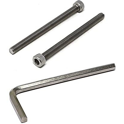 Iexcell 10 Pcs M6 X 80 Thread Pitch 10 Mm Stainless Steel 304 Hex Socket Head Cap Screws Bolts Kit