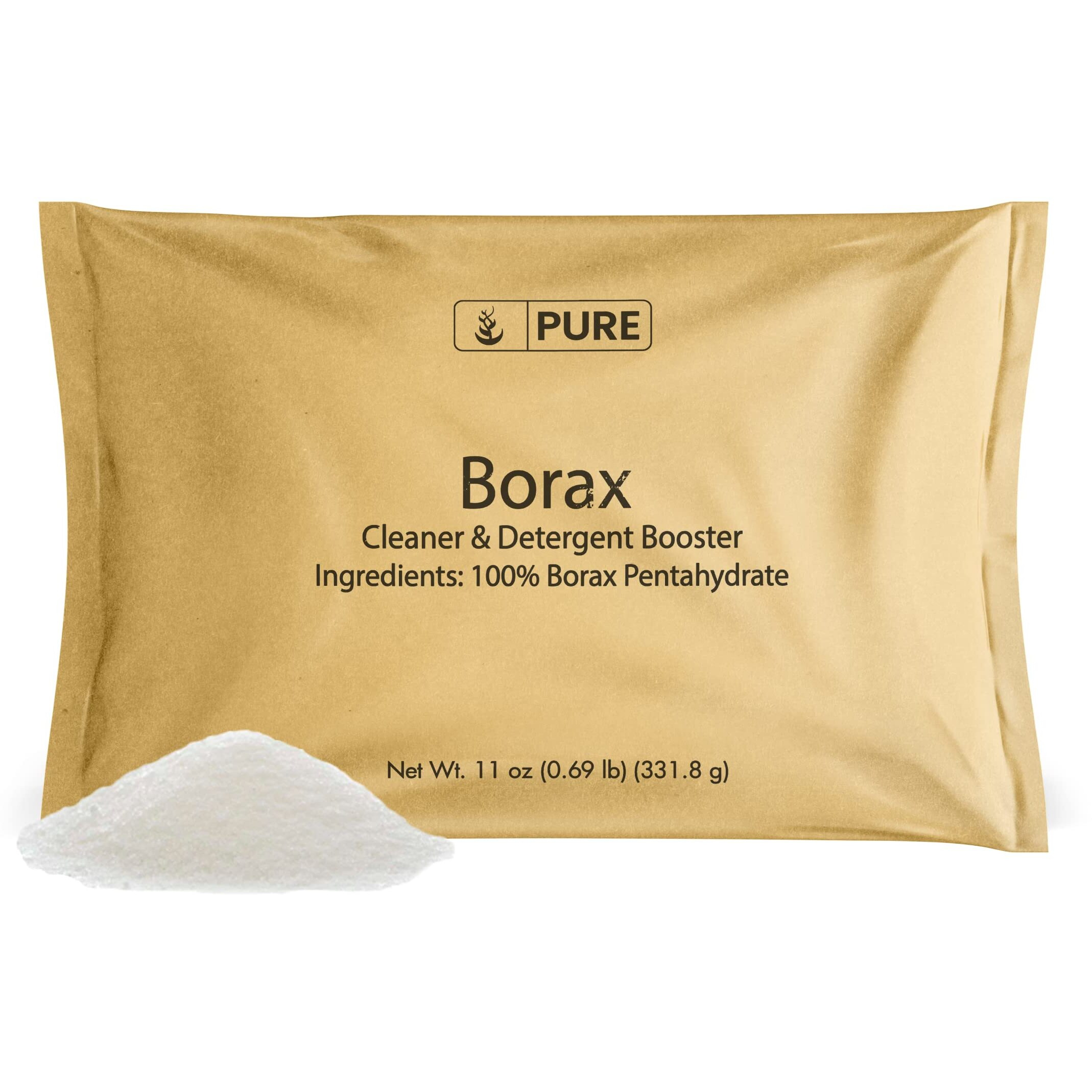 Pure Original Ingredients Borax (11 Oz) Sodium Borate, Multipurpose Cleaning Agent, Ideal Slime Ingredient
