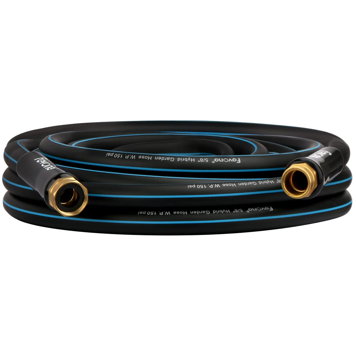 Fevone Garden Hose 25 Ft Heavy Duty Water Hose 58 Garden Hose 25 Feet, Lawn  Garden Watering Equipment, 34 Solid Brass Fittins