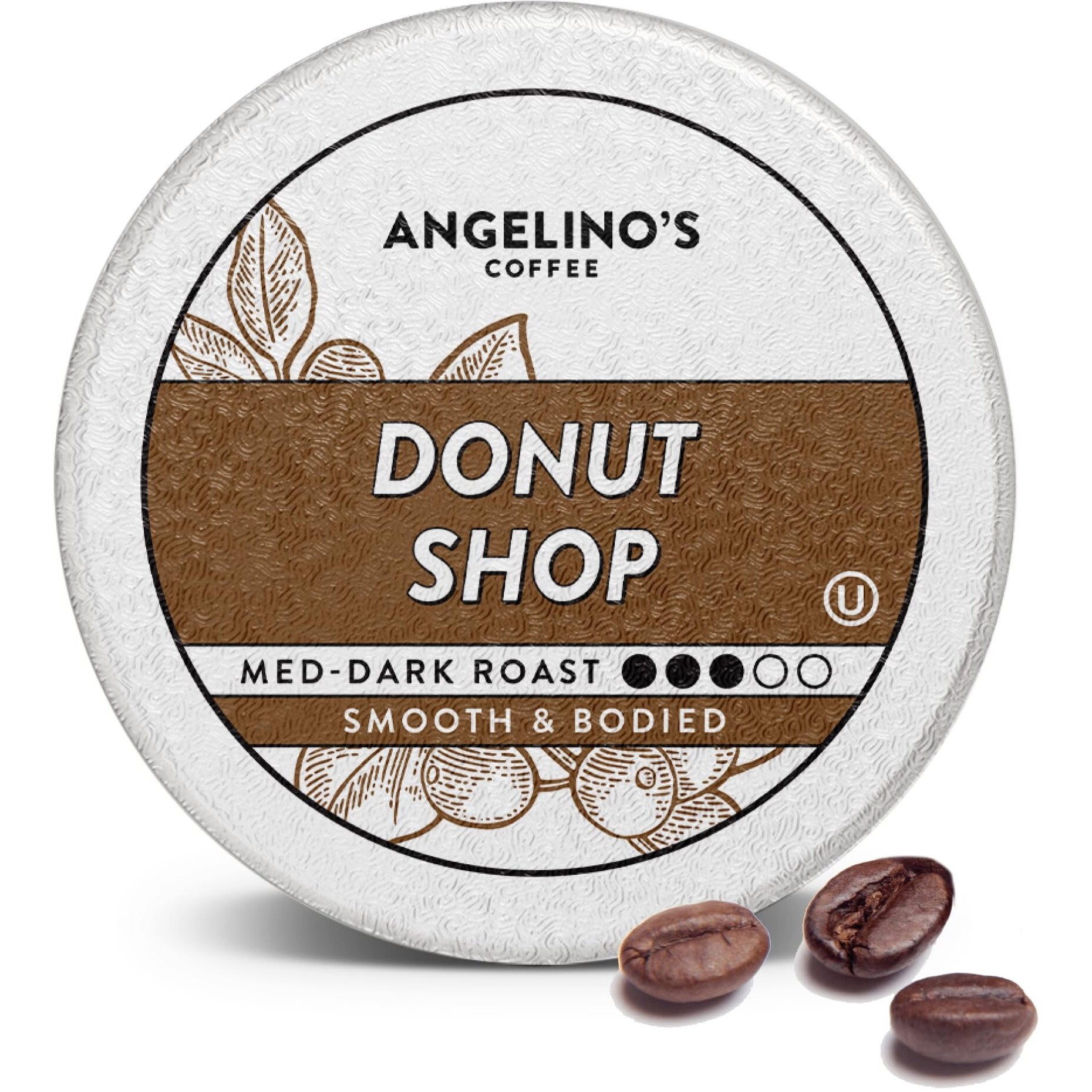 Angelino's Coffee, 96 Count, Compatible With Keurig 2.0 K-Cup Brewers (Donut Shop, 96 Count)