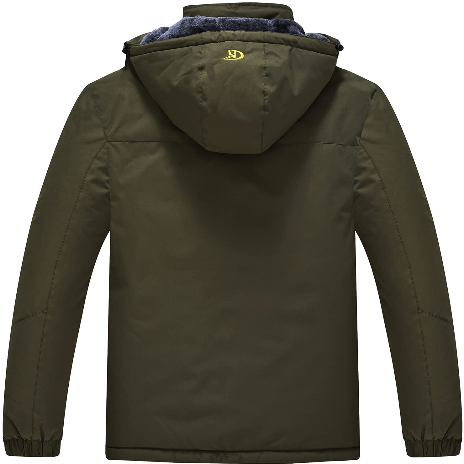 Qpngrp Mens Waterproof Ski Jacket Winter Windproof Snowboarding Coat Army Medium