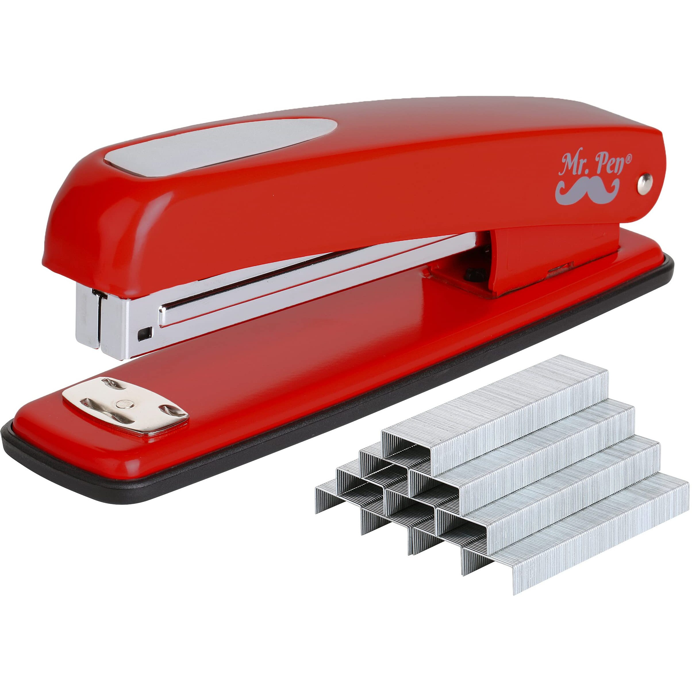 Mr. Pen- Stapler With Staples, Red Stapler, 1000 Staples, Staplers For Desk, Staplers Office, Office Stapler, Desk Stapler, Metal Stapler, Standard Stapler, Stapler And Staple, Stapler Office Supplies
