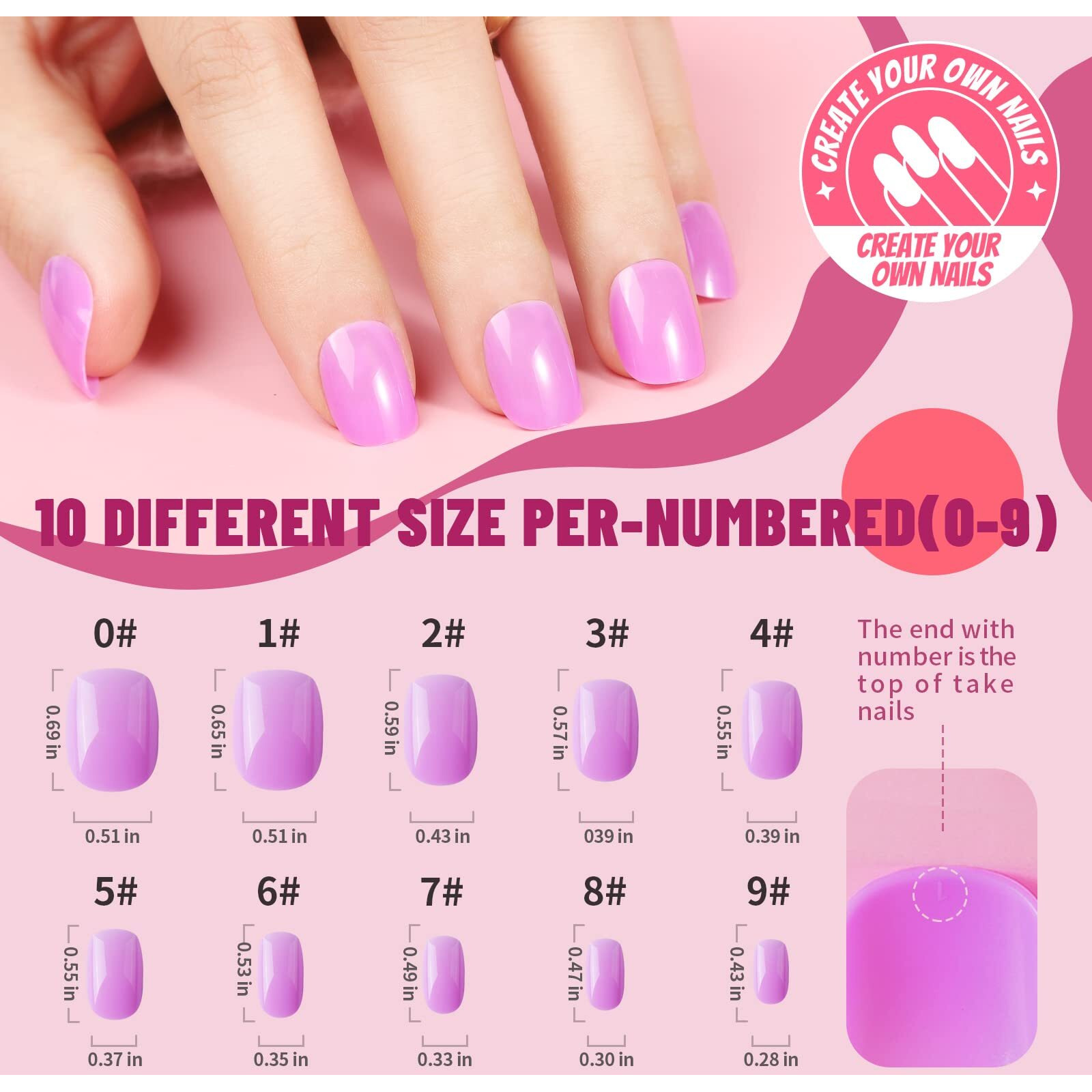 Teenitor Extra Short Press On Nails, Glossy Press On Short Fake Nails, Short Round Press On Nails Small Nails, Short False Nails With Nail Glue, 12 Colors Short Glue On Nails For Small Hand