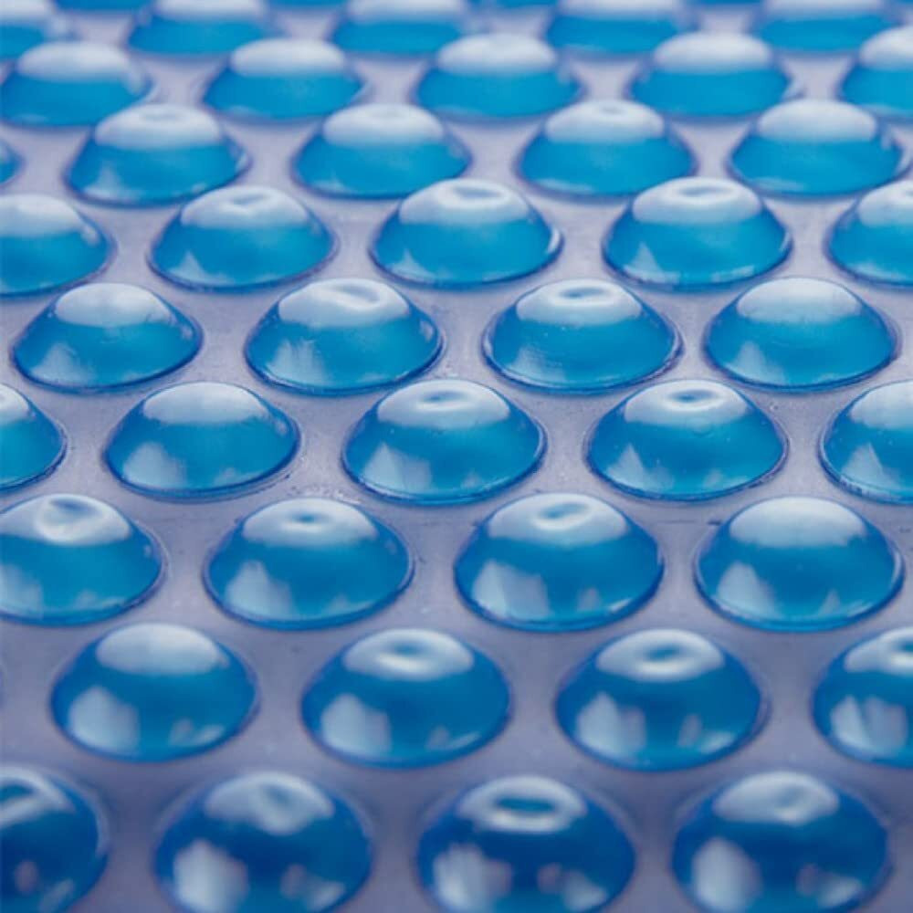 Sun2Solar Blue 18-Foot Round Solar Cover 800 Series Style Heat Retaining Blanket For In-Ground And Above-Ground Round Swimming Pools Use Sun To Heat Pool Water Bubble-Side Facing Down In Pool