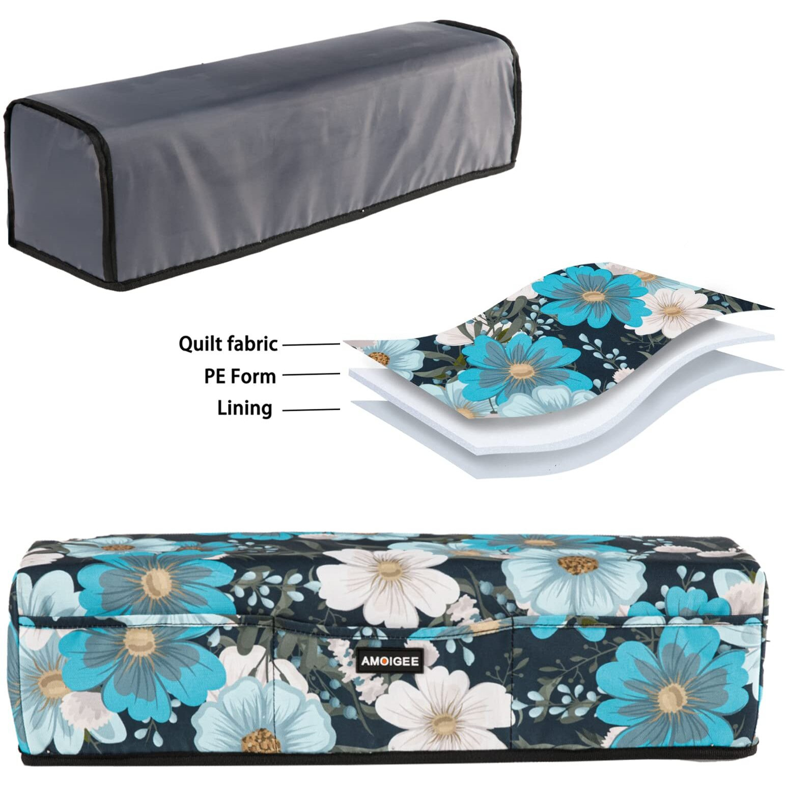 Amoigee Dust Cover For Cricut Explore Air 2, Cricut Maker,Cricut Explore 3,Cricut Maker, Maker Cover With Pockets For Cricut Accessories And Supplies