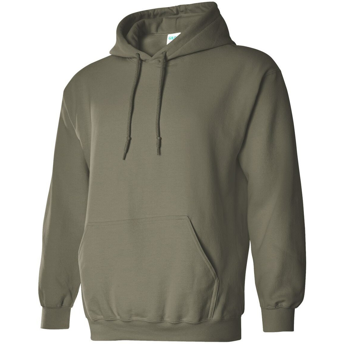 Gildan Blank Hoodie - Hooded Sweatshirt - Unisex Style 18500 Adult Pullover Military Green