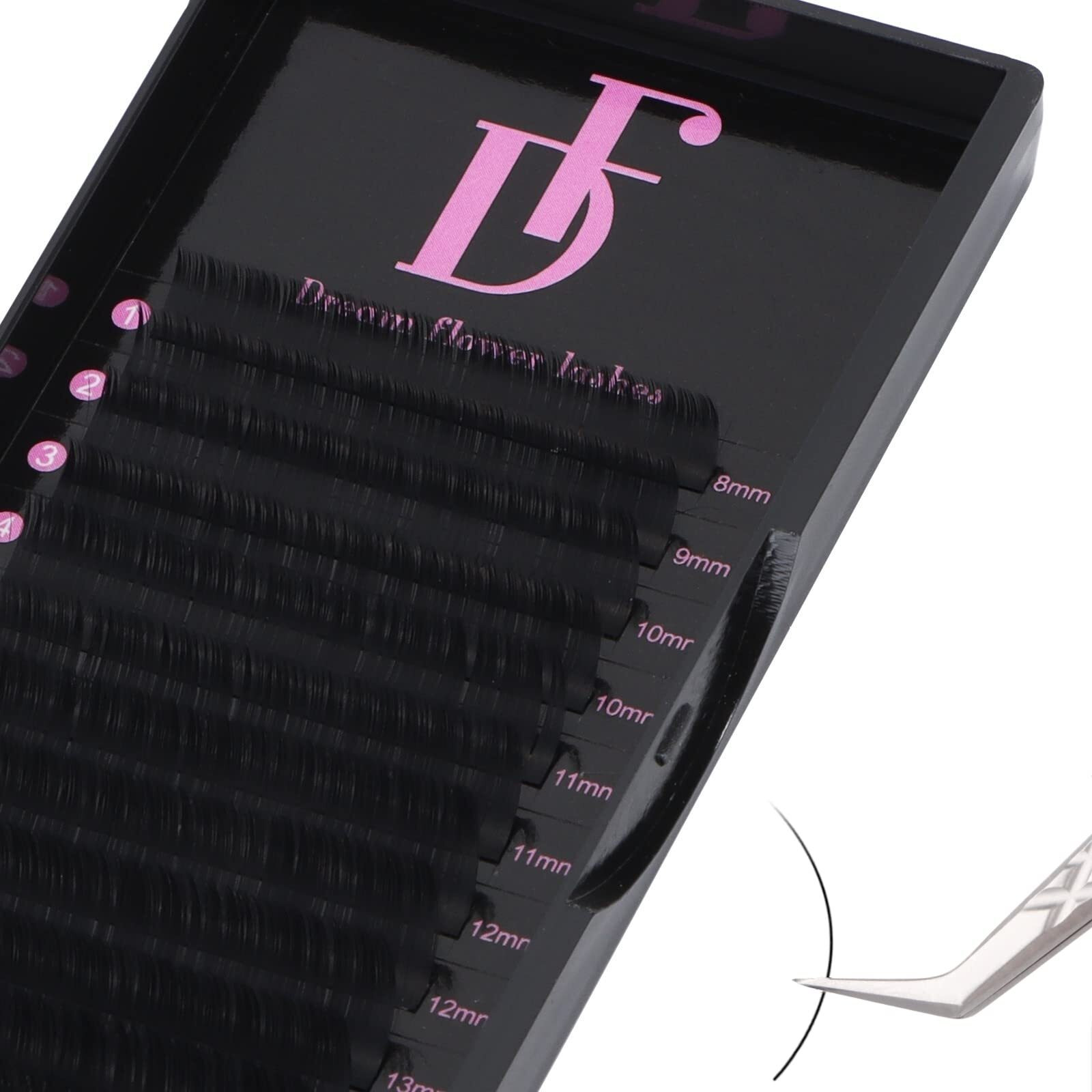 Lash Extension Individual Lashes Volume Lash Extension 0.05 Cc Curl 13Mm Single Lash Extensions Soft Matte Black Classic Lashes Extension Professional Salon Use