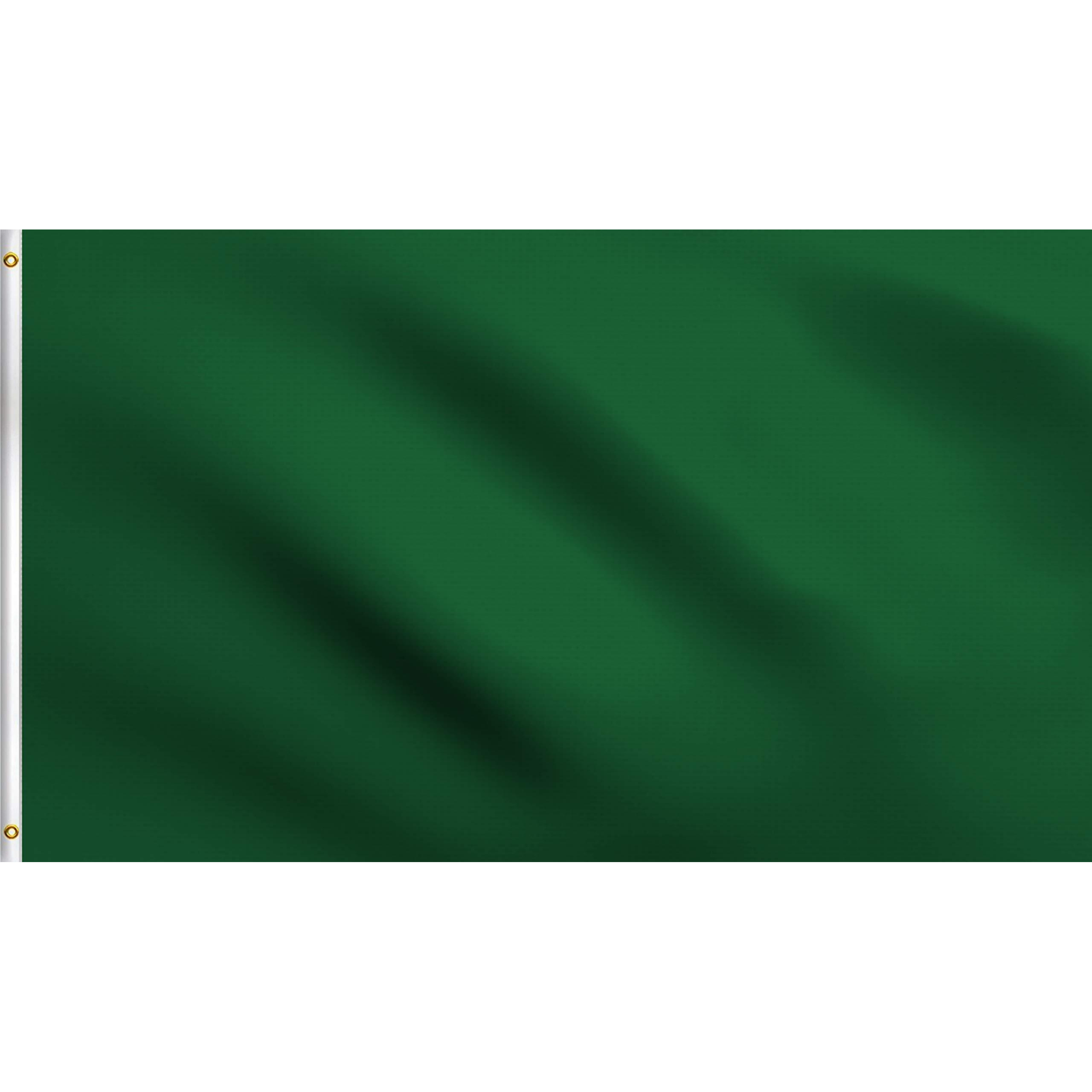 Dmse Solid Blank Flag 3X5 Ft Foot Flag Uv Resistant (3X5 Polyester, Dark Green)