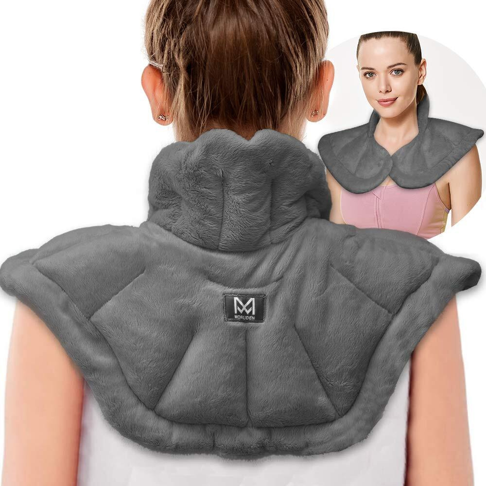 Microwavable Heated Neck Wrap Warmer And Shoulder Weighted Heating Pad Microwave For Hot And Cold Compress