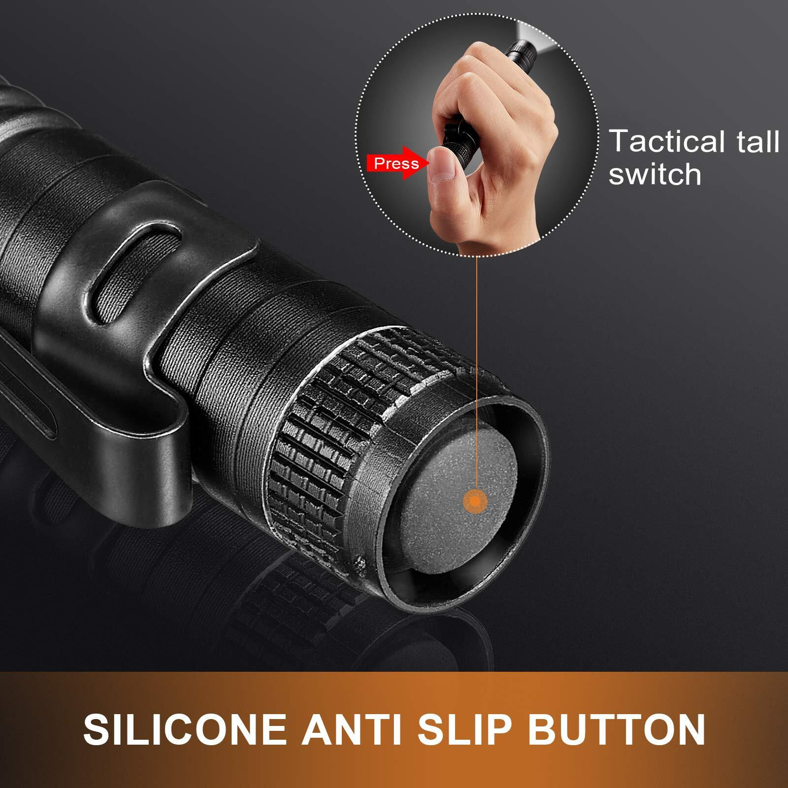 6/12 Pieces Mini Small Led Flashlight Pocket Pen Flashlight Handheld Pen Lights Penlight With Clip For Camping, Outdoor, Emergency(12 Pieces)