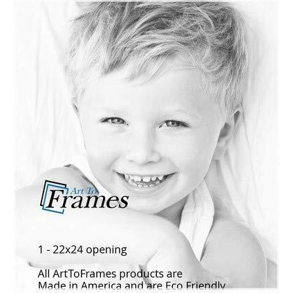 22X24 Smooth White / Super White Custom Mat For Picture Frame With 18X20 Opening Size (Mat Only, Frame Not Included)