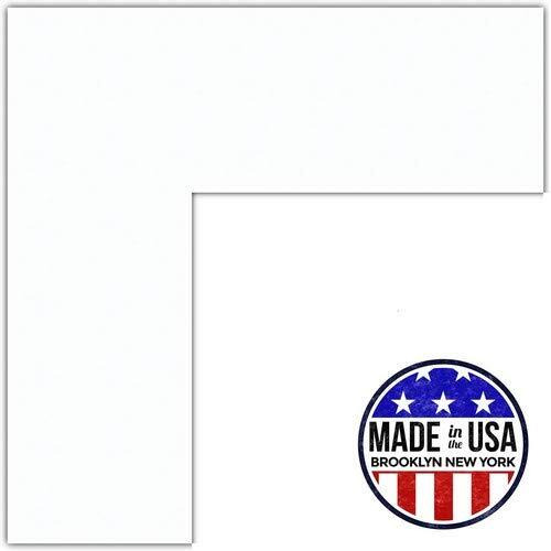 22X24 Smooth White / Super White Custom Mat For Picture Frame With 18X20 Opening Size (Mat Only, Frame Not Included)