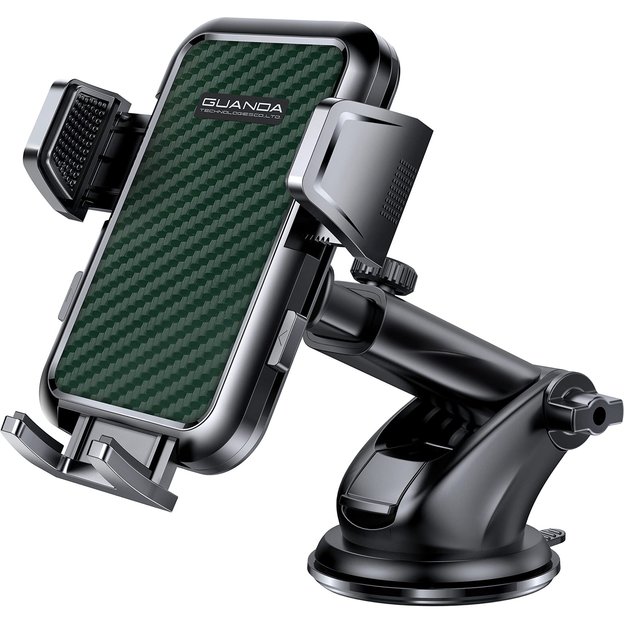 Suction Cup Car Phone Mount For Windshield/Dashboard, Hand Free Mobile Phone Holder For Car, Universal Cell Phone Holder Stand For Iphone 15 14 13 12 Pro Max Samsung Android Thick Case Friendly