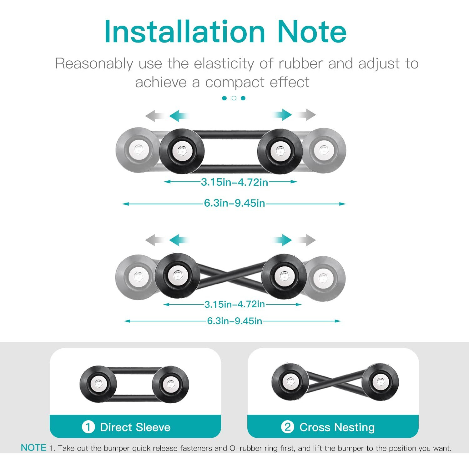 Bumper Quick Release, Mellbree Jdm Quick Release Holders Front Rear Bumper Fasteners Trunk Band Fenders Clip Kits Compatible For Universal Car Bumper (Black 4 X Release Tabs With 12 X O-Ring Fastener)
