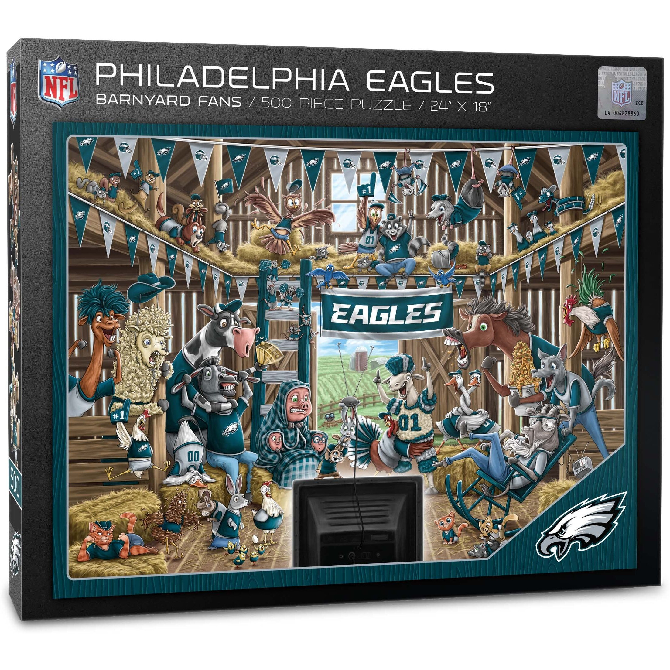 Youthefan Nfl Philadelphia Eagles Barnyard Fans 500Pc Puzzle