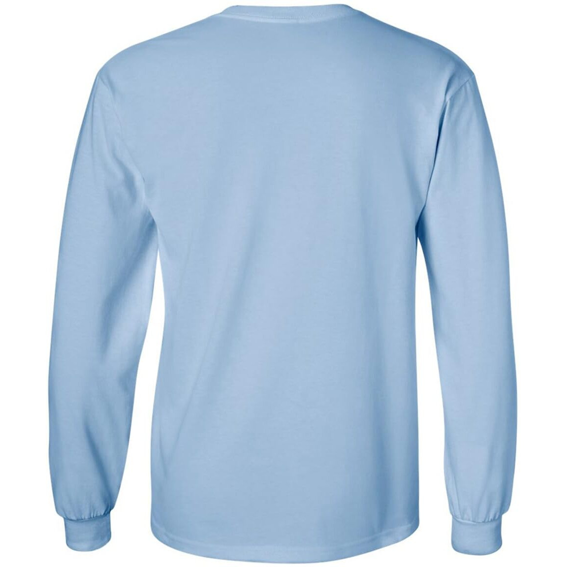 Joe 's Usa Men 's Long Sleeve Heavyweight Cotton Crewneck Tee-L-Light Blue