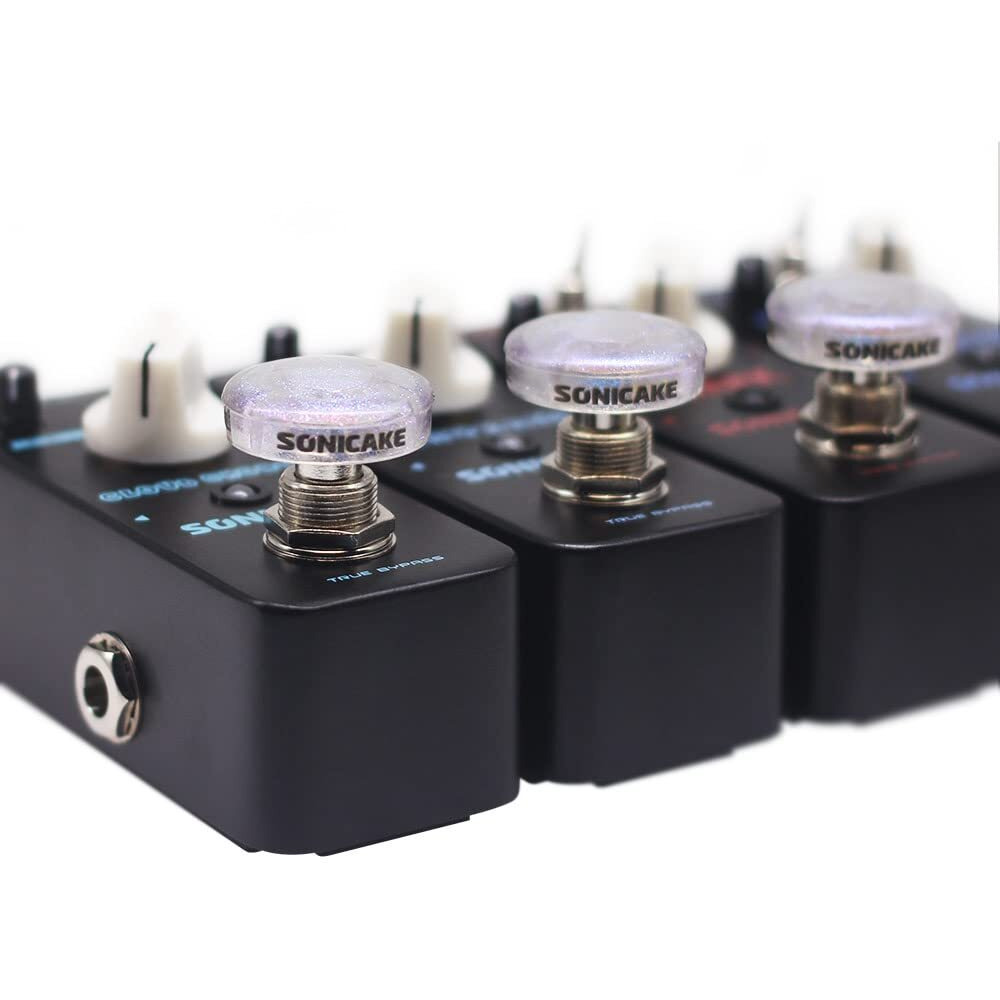 Sonicake Footswitch Toppers Transparent Clear For Guitar Effects Pedal 10Mm 20 Pcs