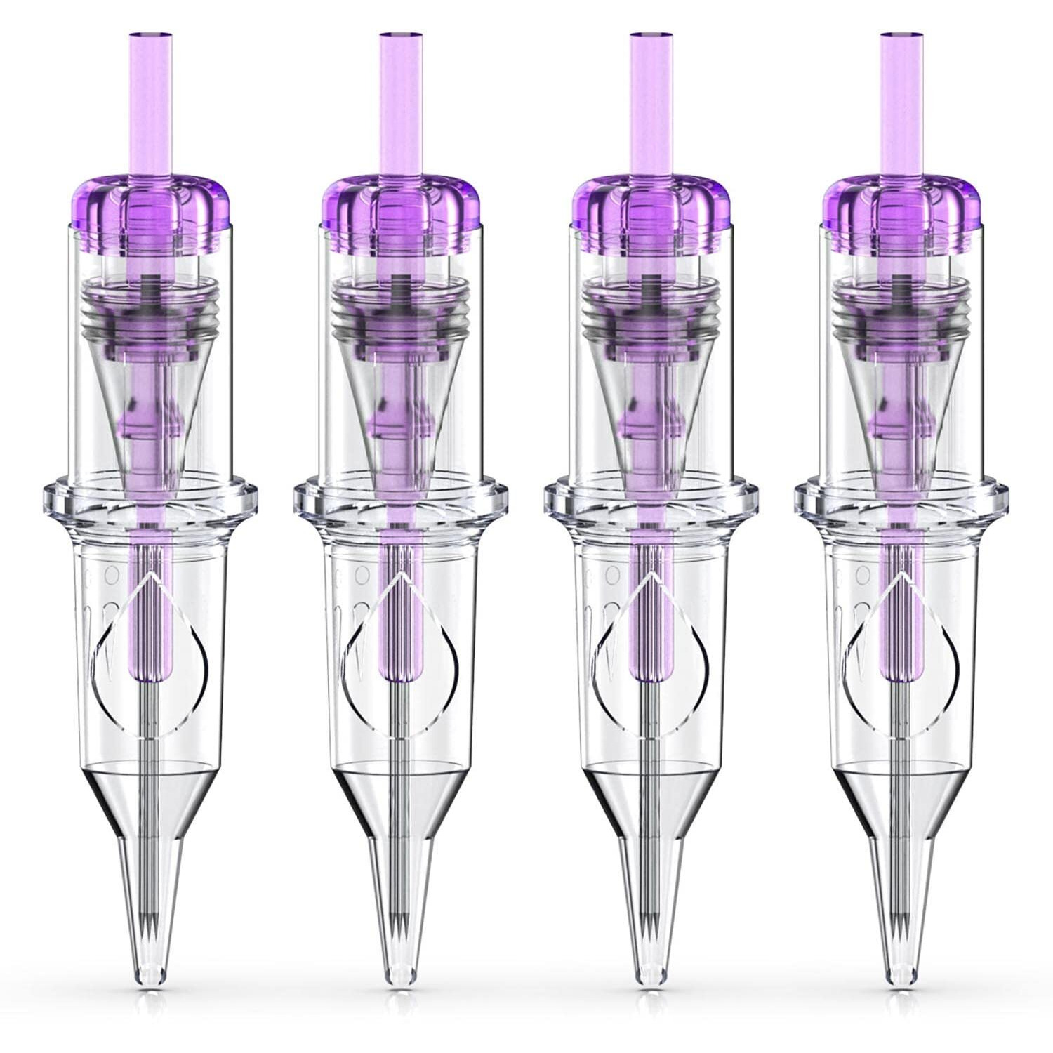 Wormhole Tattoo Cartridge Needles, 50Pcs Mixed Sizes Disposable Tattoo Needles 3Rl 5Rl 7Rl 9Rl 11Rl Round Liner For Tattoo Pen Cartridge Machine Permanent Makeup (Rl)