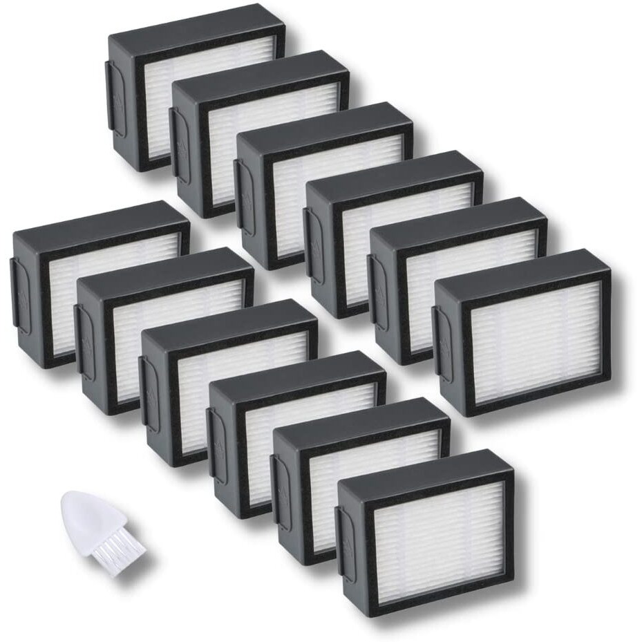 Joybros 12-Pack Replacement Hepa Filter For Irobot Roomba Evo E&I&J Series E5 E6 I1 I2 I3 I3+I4 I4+ I6 I6+ I7(7150) I7+(7550) I8 I8+ J7/+Robot Vacuum