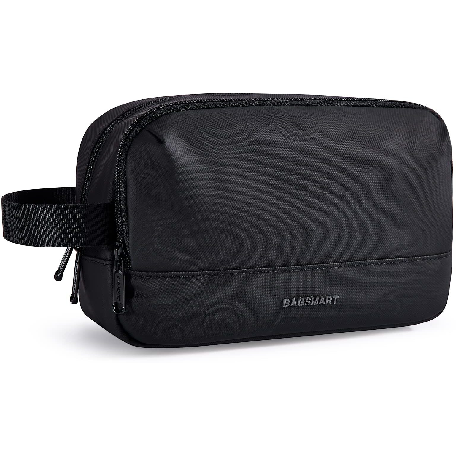 Bagsmart Travel Toiletry Bag For Men, Dopp Kit Water Resistant Shaving Bag For Toiletries Accessories, Black-Medium
