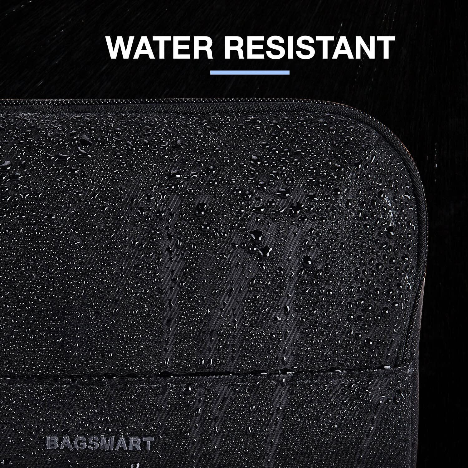 Bagsmart Travel Toiletry Bag For Men, Dopp Kit Water Resistant Shaving Bag For Toiletries Accessories, Black-Medium