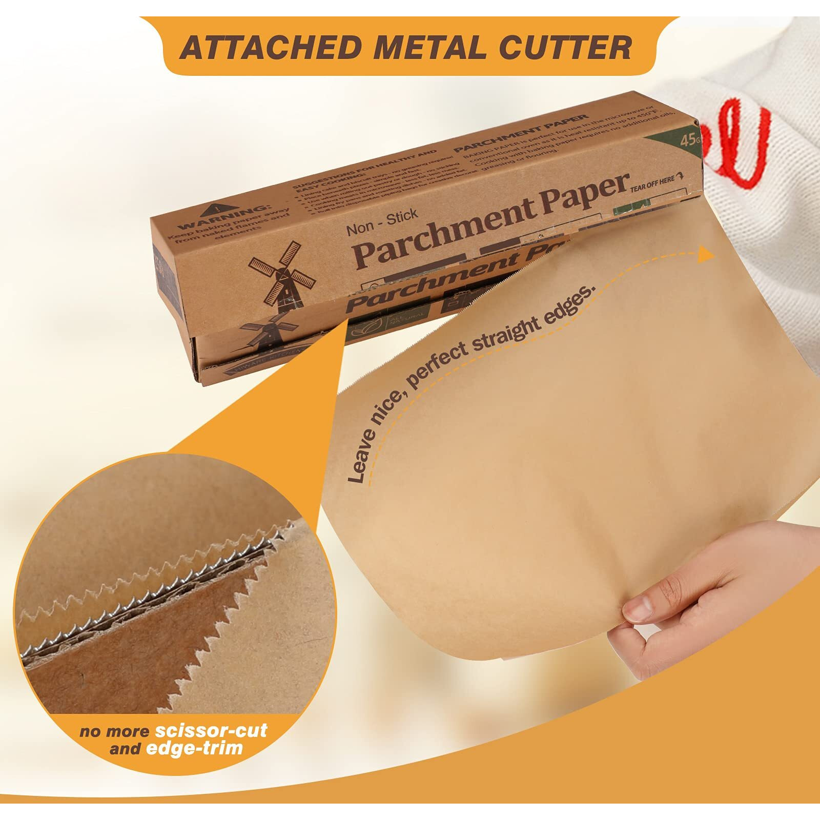 Unbleached Parchment Paper For Baking, 12 In X 240 Ft, 240 Sq.Ft, Baking Paper, Non-Stick Parchment Paper Roll For Baking, Cooking, Grilling, Air Fryer And Steaming