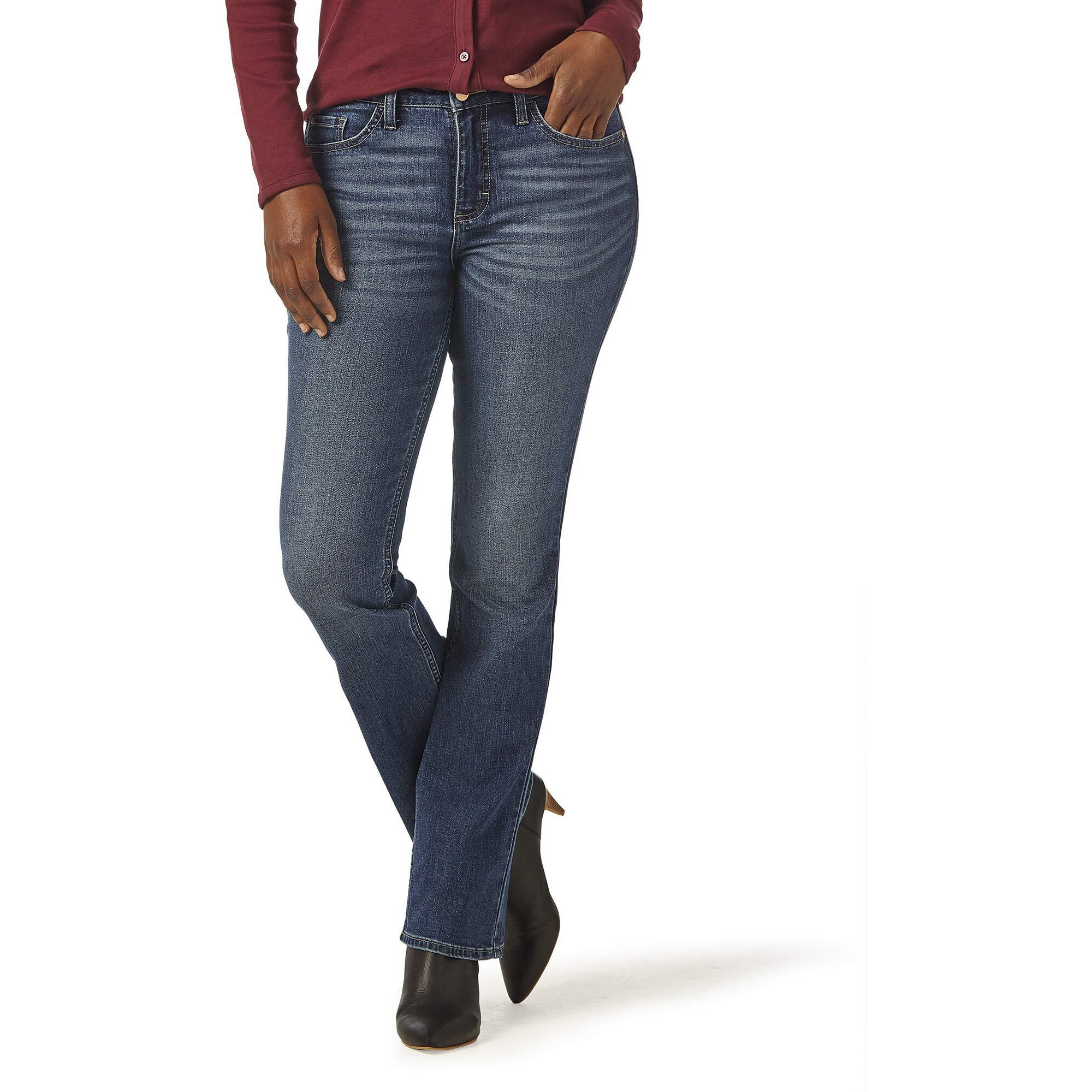 Riders By Lee Indigo Womens Midrise Bootcut Jean, Iron Blue, 8 Reg