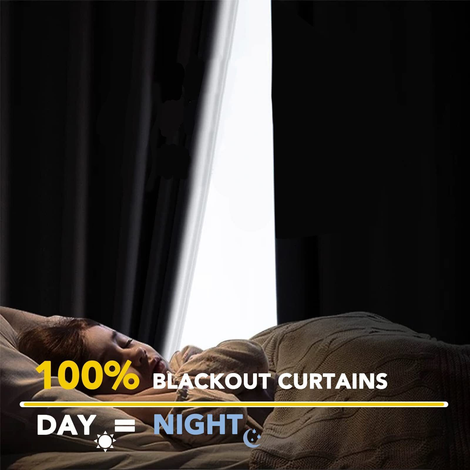 100% Blackout Shield Linen Blackout Curtains 108 Inches Long 2 Panels Set, Clip Rings/Rod Pocket Blackout Curtains, Black Out Curtains & Drapes For Bedroom, 50 Inches Wide Each Panel, Dark Gray