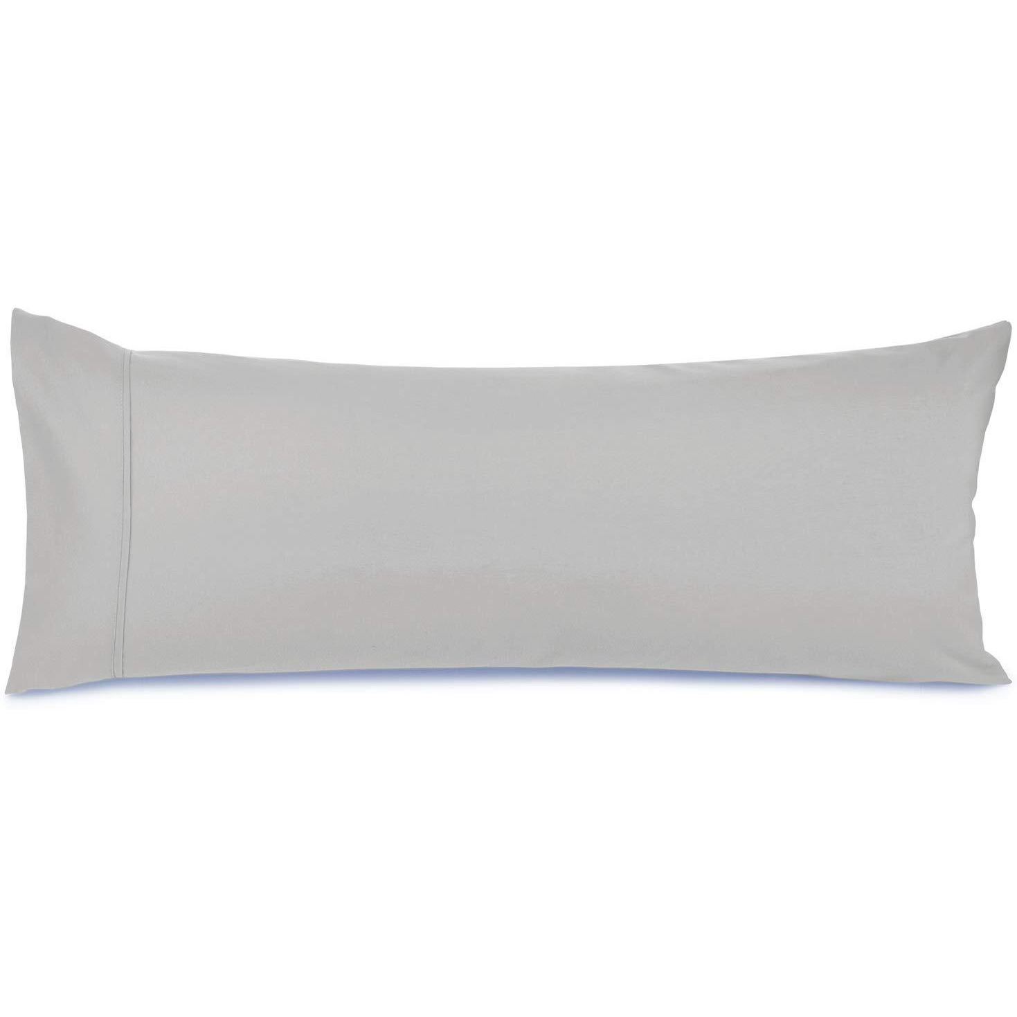 Nestl Body Pillow Cover - Soft Body Pillow Pillowcase - Lightweight Light Gray Pillowcase - Microfiber Body Pillow Case Cover - 20X54 Inches - Envelope Closure