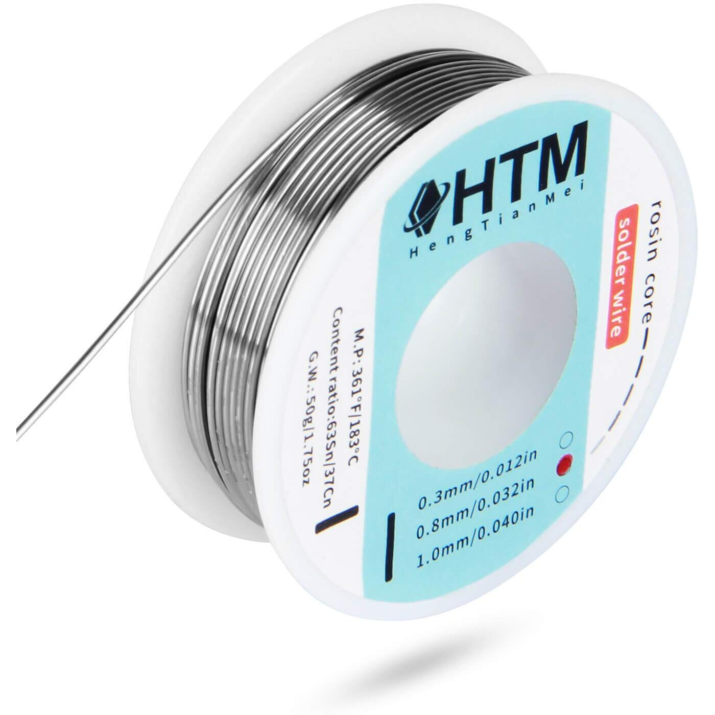 Tin Lead 6337 Rosin Core Low Temp Solder Wire For Electronics Components And Diy Repair(08Mm50G)