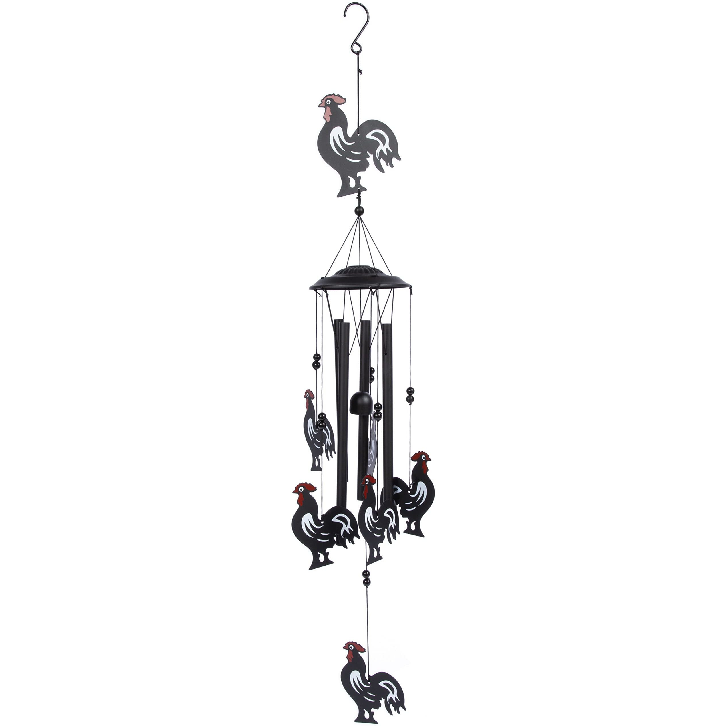 Vp Home Rooster Wind Chimes For Outside, Unique Wind Chimes With Elegant Design For Gardens, Patios, And Porches, Thoughtful Gifts For Mom, Grandma, And Rooster Decor Lovers