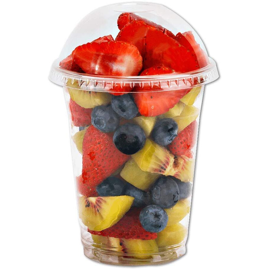 Aatriet 12 Oz Clear Plastic Cups With Lids - 25 Sets Dessert Cups With Dome Lids (No Hole), Crystal Pet Parfait Cups With Lids, Disposable Party Cups For Fruitice Creamcupcakeiced Cold Drinks
