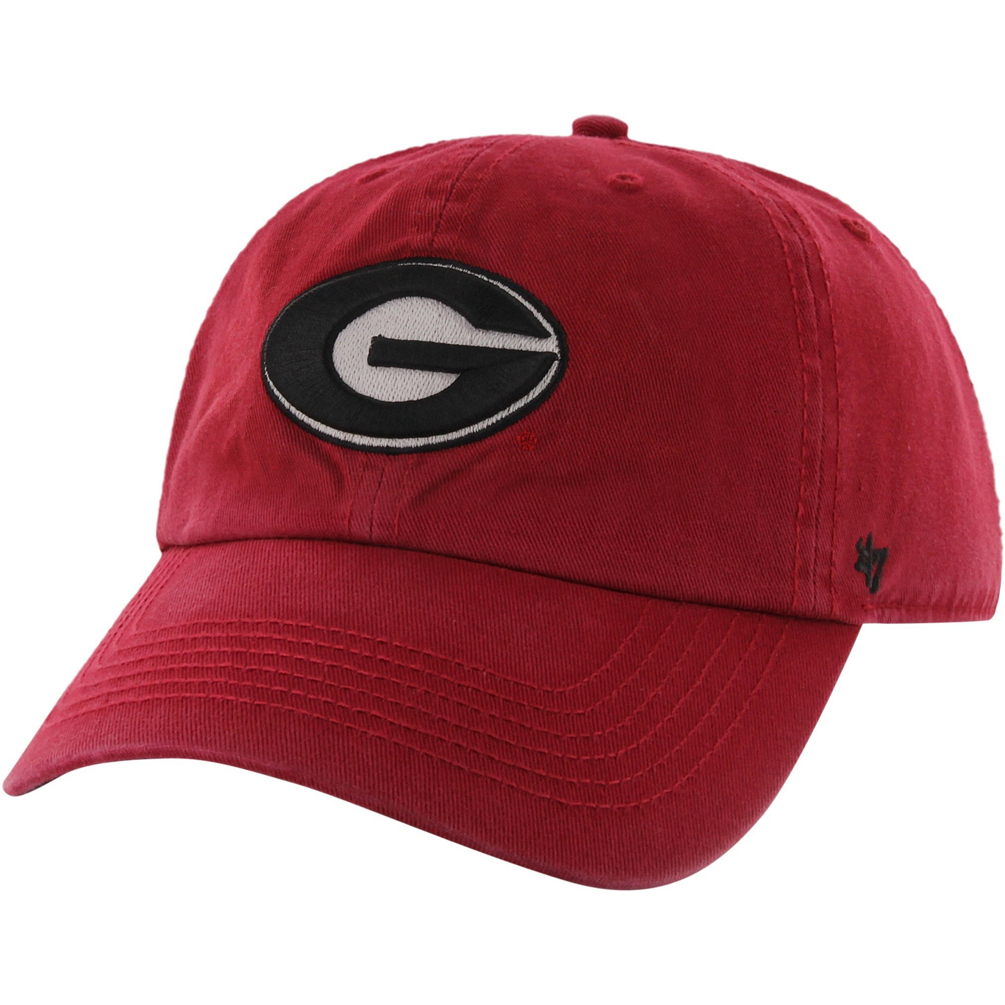 47 Ncaa Georgia Bulldogs Brand Clean Up Adjustable Hat, Red 1, One Size