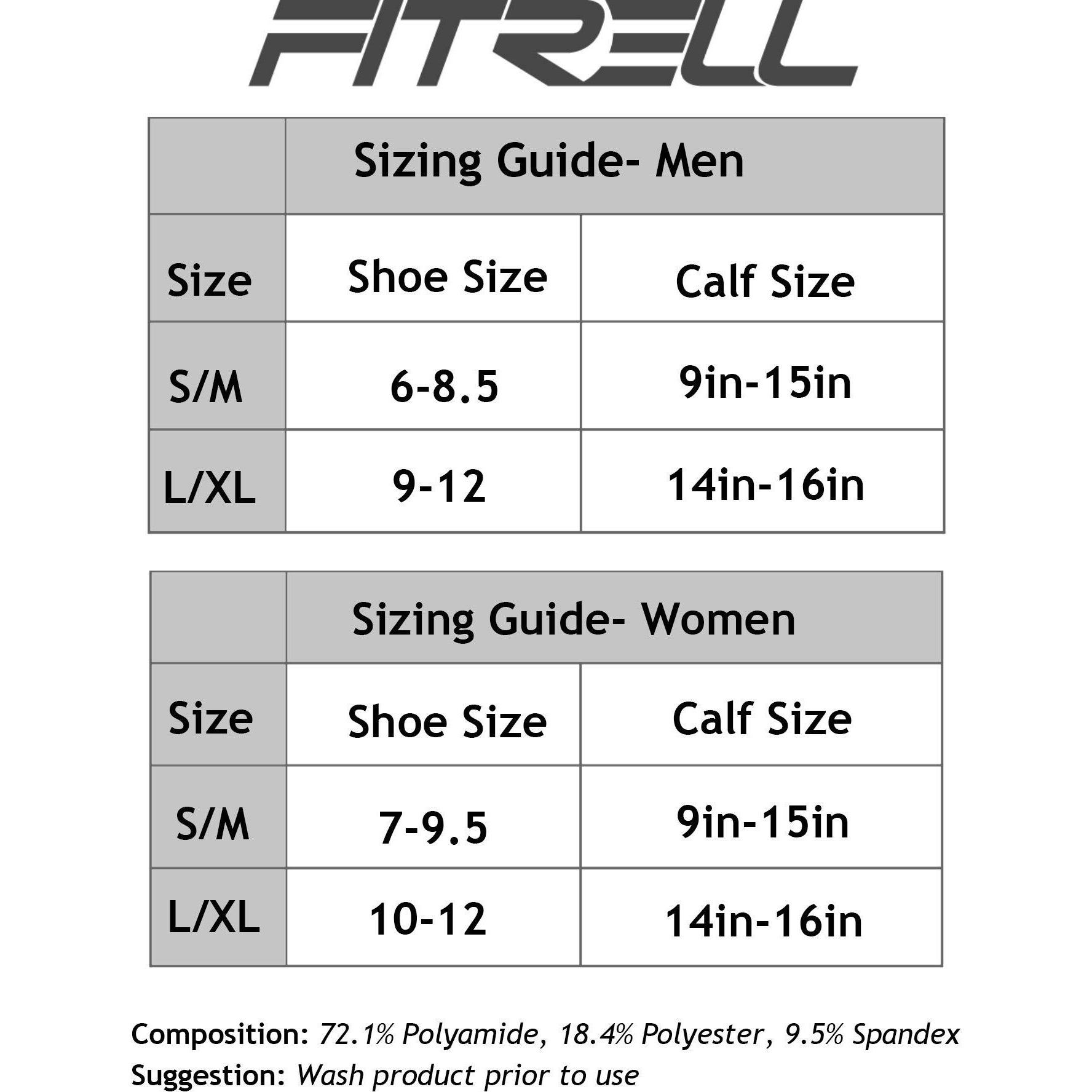 Fitrell 3 Pairs Compression Socks For Women And Men 20-30Mmhg-- Circulation And Muscle Support Socks For Travel, Running, Nurse, Medical Black L/Xl