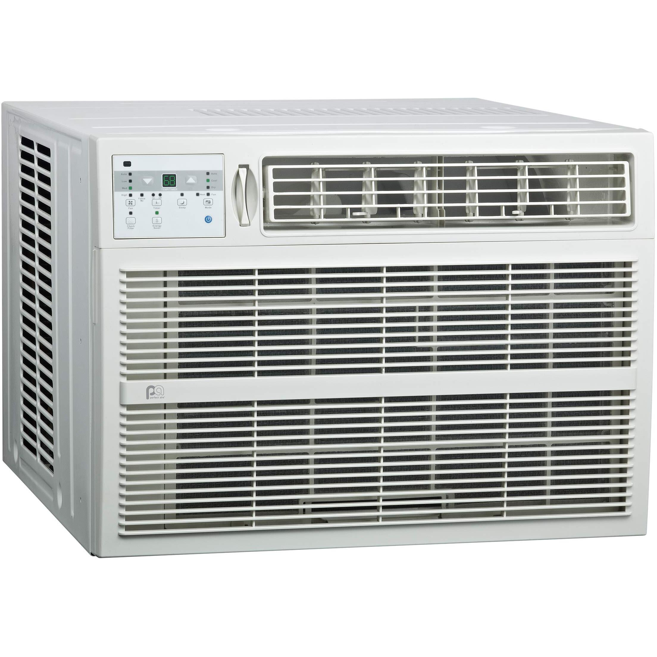 Perfectaire 3Pach18000 18,500/18,200 Btu Window Air Conditioner With Electric Heater, 208/230V, 700-1,000 Sq. Ft. Coverage