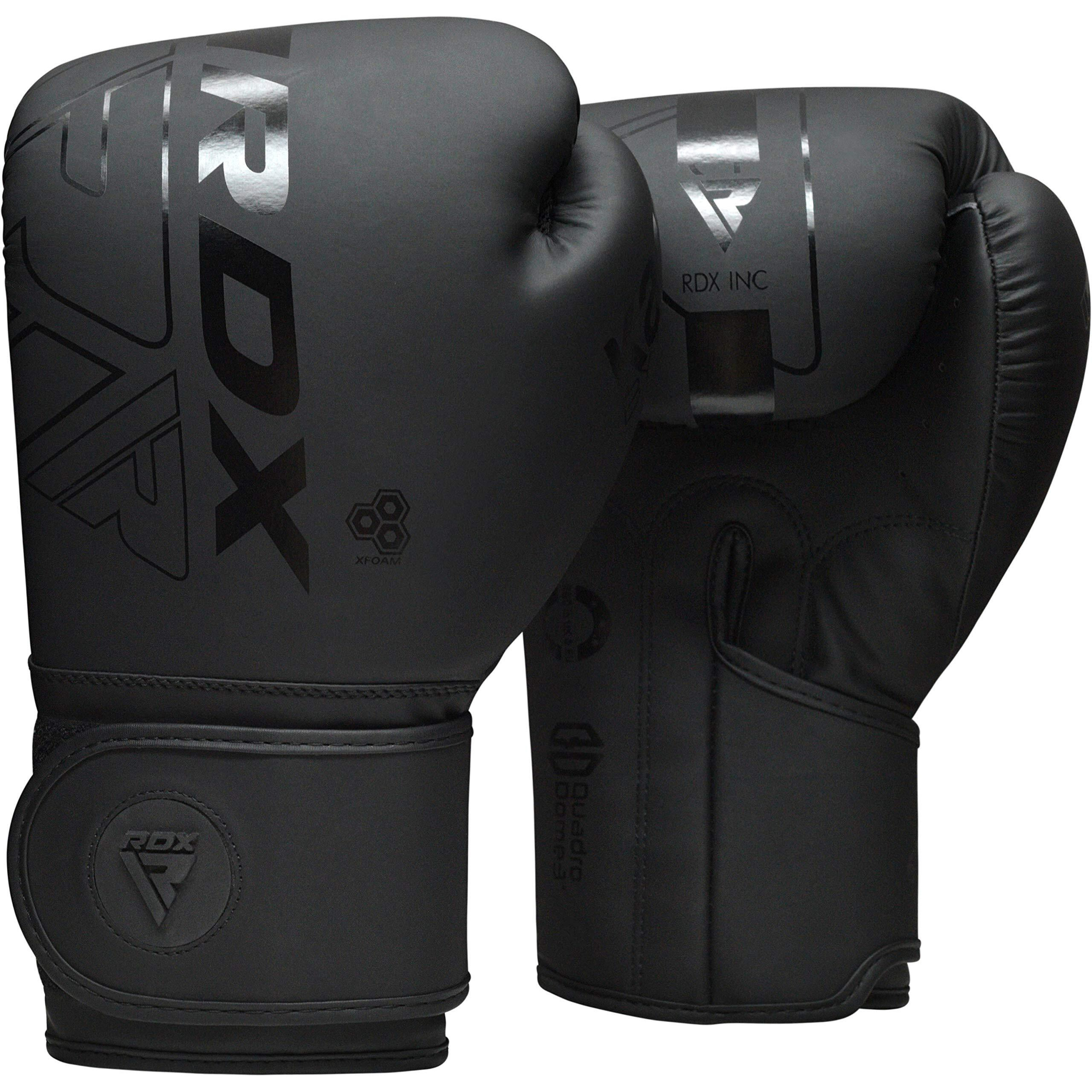 Rdx Boxing Gloves Men Women, Pro Training Sparring, Maya Hide Leather Muay Thai Mma Kickboxing, Adult Heavy Punching Bag Gloves Mitts Focus Pad Workout, Ventilated Palm, 8 10 12 14 16 Oz