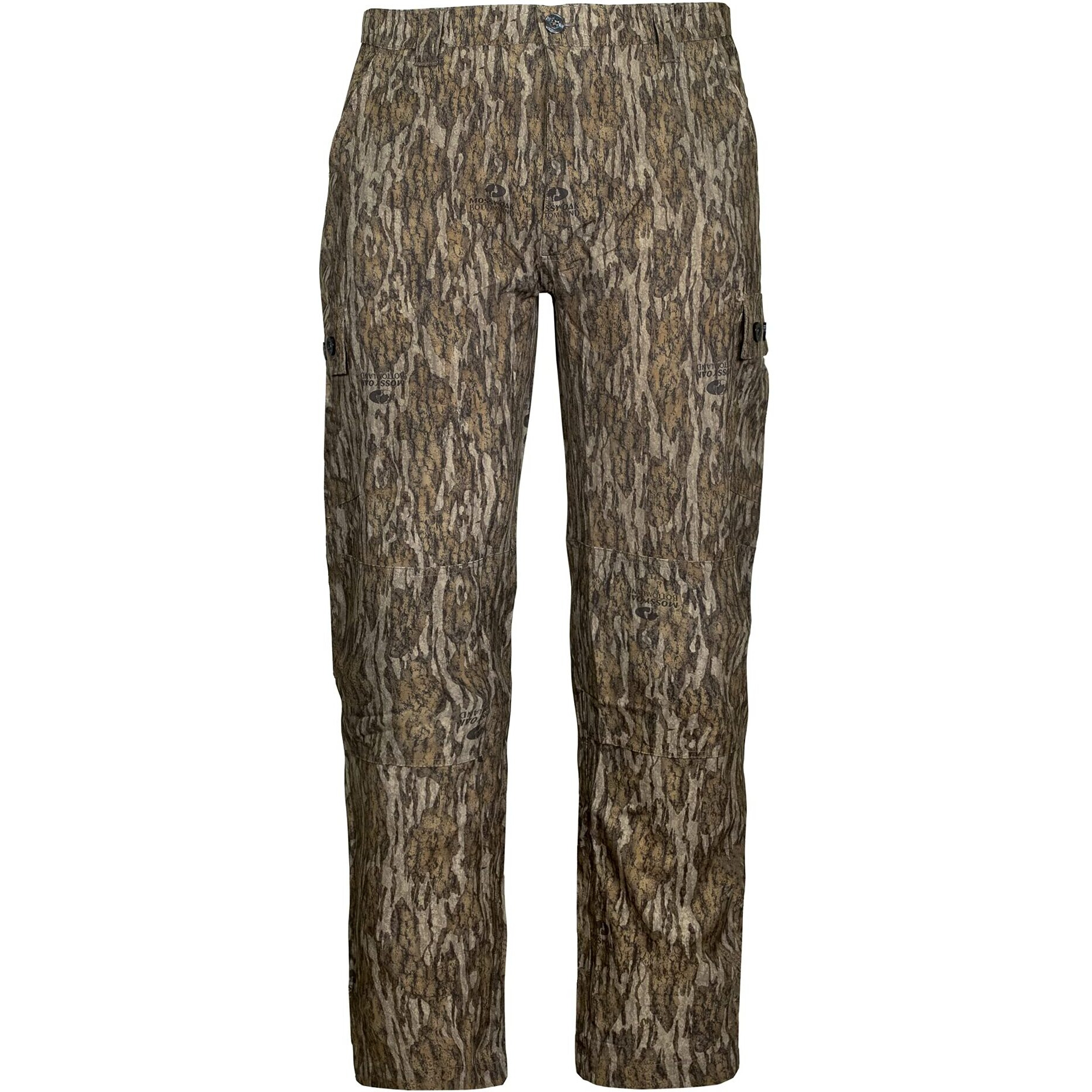 Mossy Oak Camo Lightweight Hunting Pants For Men Camouflage Clothing, Large, Bottomland