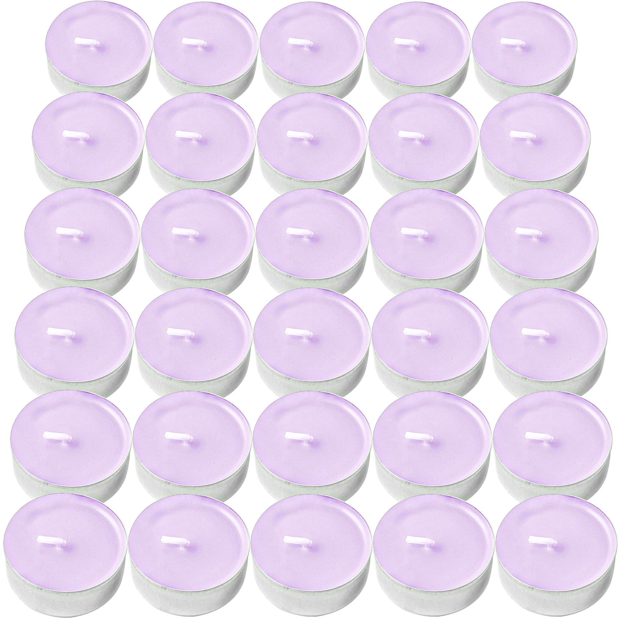 Decorrack 30 Tealight Candles, Lavender Scented, Pleasant Fragrance Candle, Long Lasting Air Freshener (Pack Of 30)