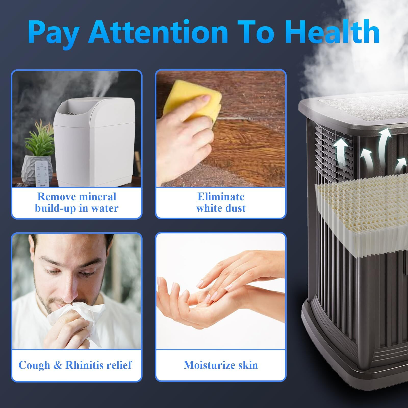 Funmit 1043 Super Humidifier Wick Filter Replacement For Essick Air Aircare Ep9500, Ep9700, Ep9800, Ep9R500, Ep9R800, 821000, 826000, 826800, 831000 And Bemis Space Saver 800 8000 Humidifiers